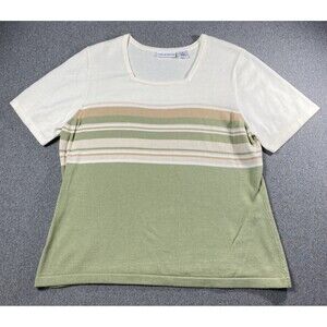 croft and barrow Women Elegant Knit Top SQ Neck Size XL